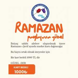 Ramazan Market Kartı Bağışı